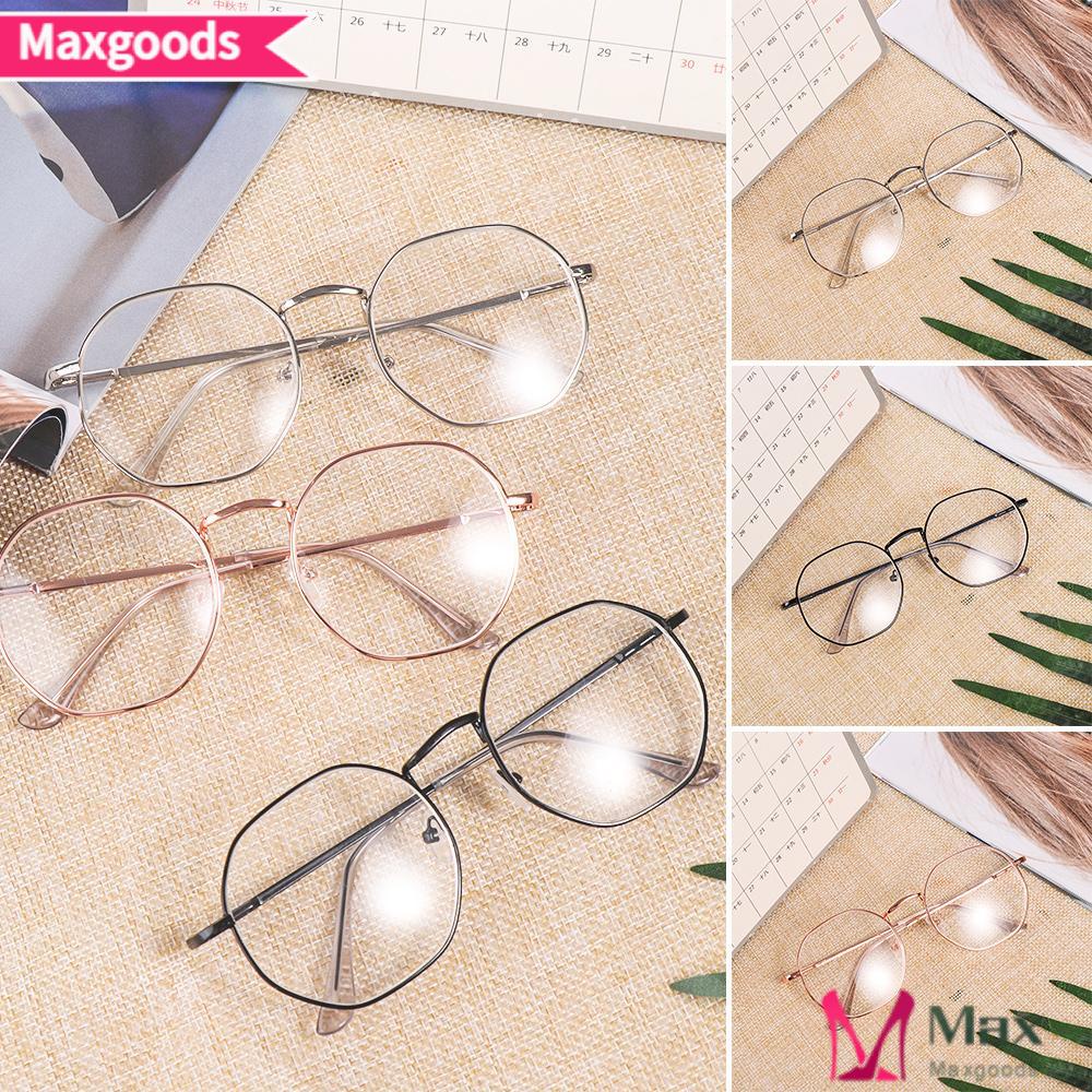 Mắt Kính Gọng Kim Loại Đa Giác Chăm Sóc Tầm Nhìn Dành Cho Nam Và Nữ MAXG Myop