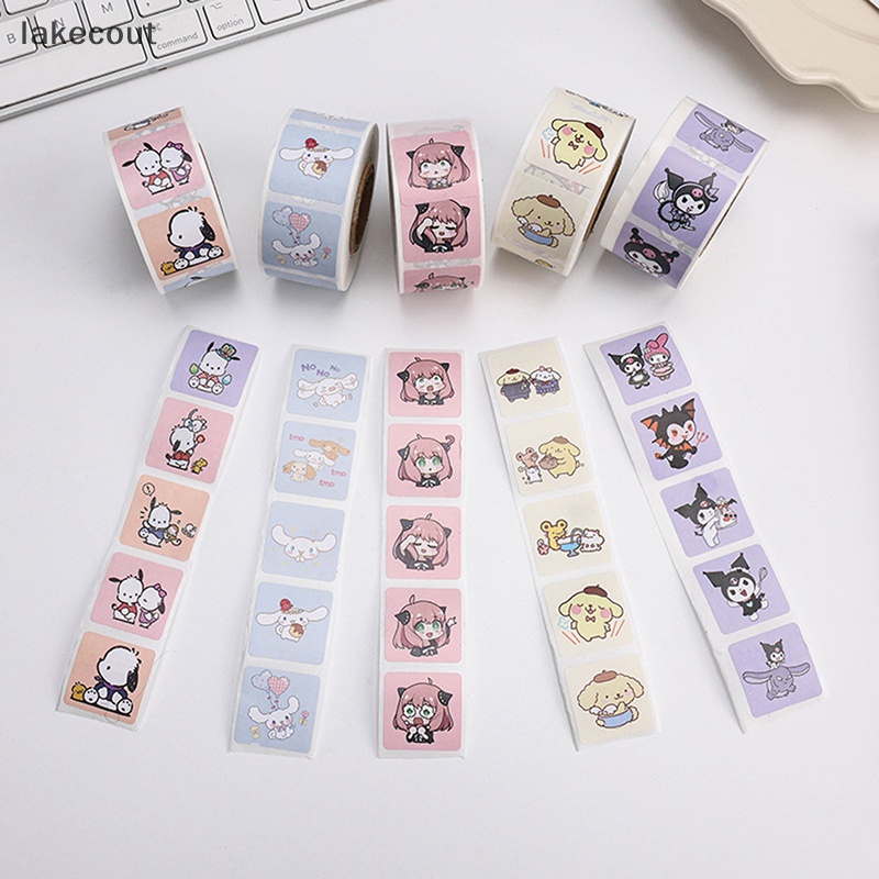 Cuộn 500 Miếng Dán Hoạt Hình Chó Sanrio ers Kuromipacha Dễ Thương Dùng Làm Quà Tặng