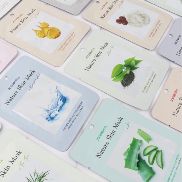 Mặt Nạ Dưỡng Da Trắng Sáng, Chống Lão Hóa, Ngăn Ngừa Mụn Foodaholic Nature Skin Mask Hàn Quốc 23ml