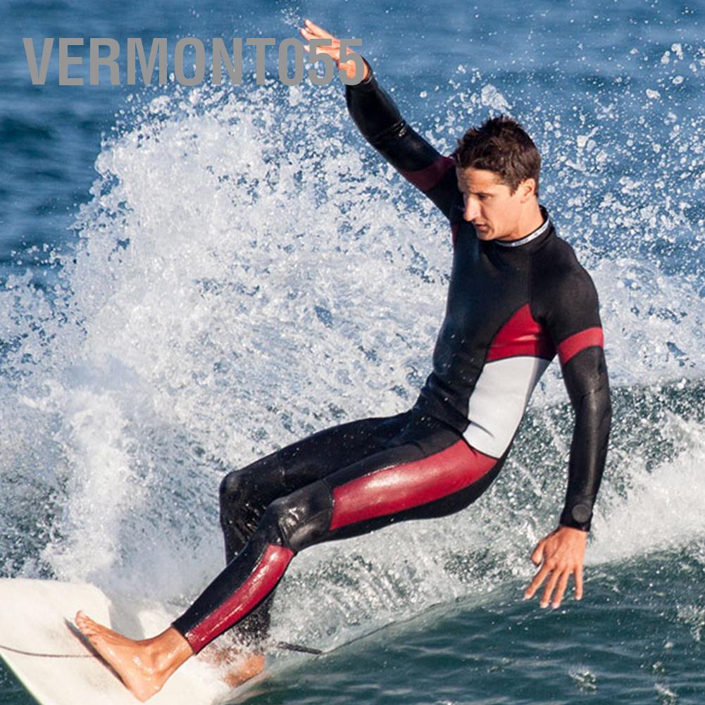 Vermont055 Neoprene 3mm Chống Lạnh Ấm Người Lớn Bộ Đồ Lặn Thấm Nước Tay Dài Quần Áo Lướt Sóng Bơi