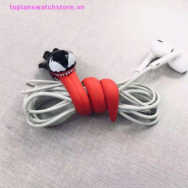 Toplanswatchstore Mô Hình Đồ Chơi Nhân Vật Venom Phim The Avengers Cáp Dữ Liệu Giữ Dây Cáp