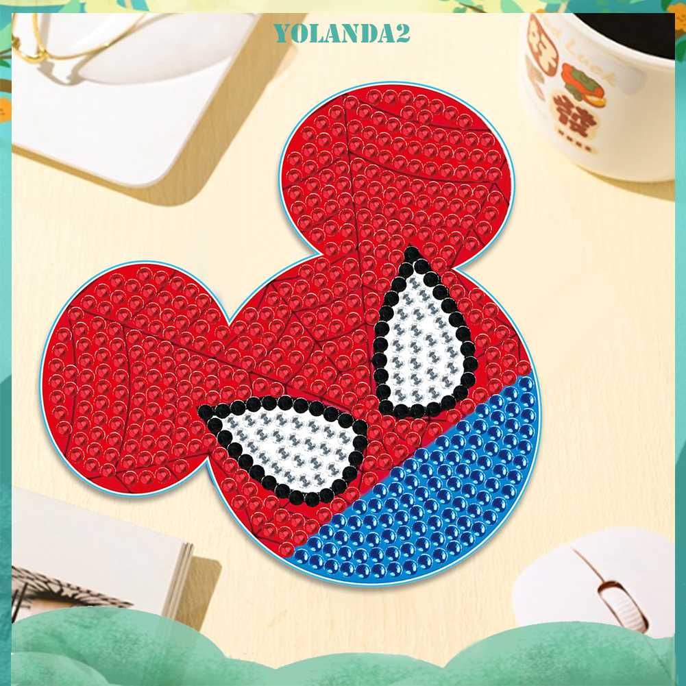 Bộ Tranh Đính Đá Tự Làm Họa Tiết Hoạt Hình Mickey Dễ Thương