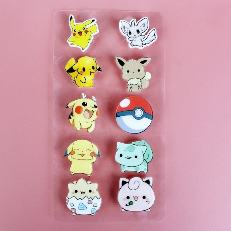 Set 10 Ghim Trang Trí Giày Hình Nhân Vật Hoạt Hình Ultraman Jibbitz