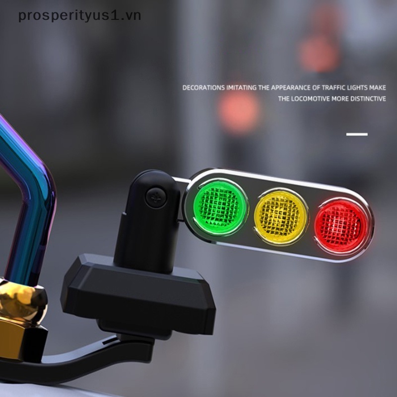 [prosperityus1] Đèn Tín Hiệu Mini Gắn Tay Lái Xe Máy Dễ Thương [VN]