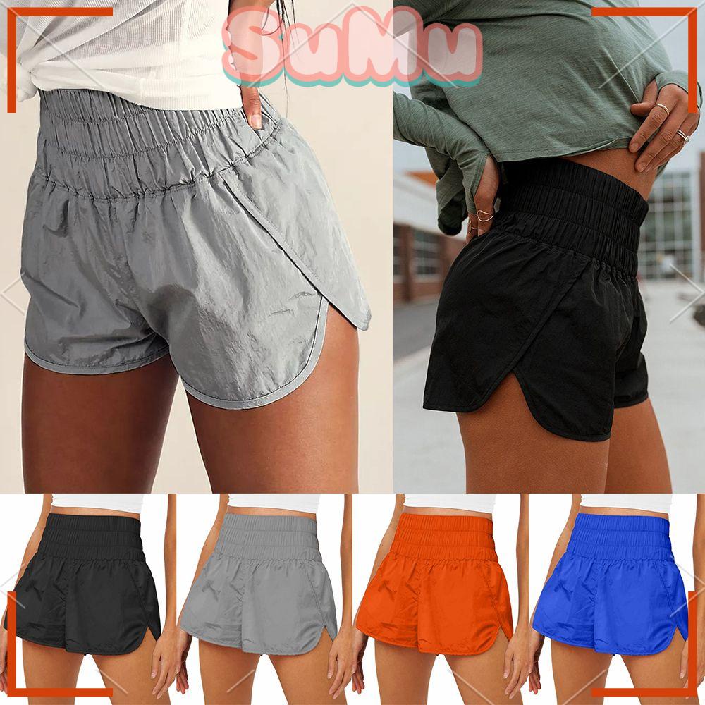 Quần Short Thể Thao Lưng Thun Co Giãn Thoải Mái Thời Trang Mùa Hè Cho Nữ