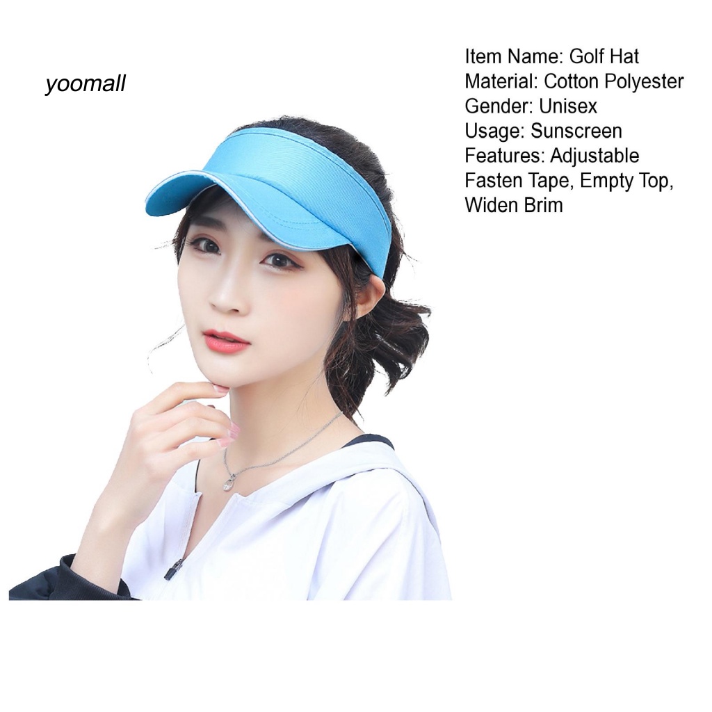 Mũ Lưỡi Trai Hở Chóp Màu Trơn Có Thể Điều Chỉnh Kích Thước Thời Trang Unisex