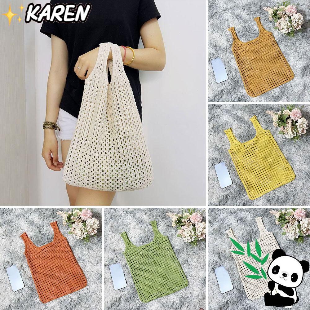 Túi Xách Đan Móc Thủ Công Xinh Xắn Hợp Thời Trang Cho Bạn Gái