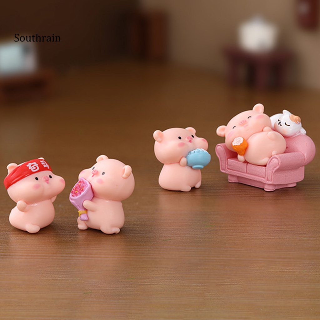 Set 6 Mô Hình Nhân Vật Hoạt Hình Nhỏ Xinh Bắt Mắt Trang Trí Bàn Làm Việc