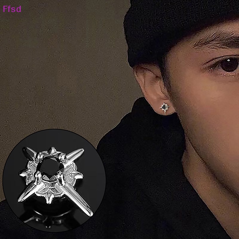 {Ffsd} Bông Tai Dạng Kẹp Từ Tính Hình Ngôi Sao Pha Lê Phong Cách Harajuku Thời Trang Hàn Quốc Dành Cho Nữ