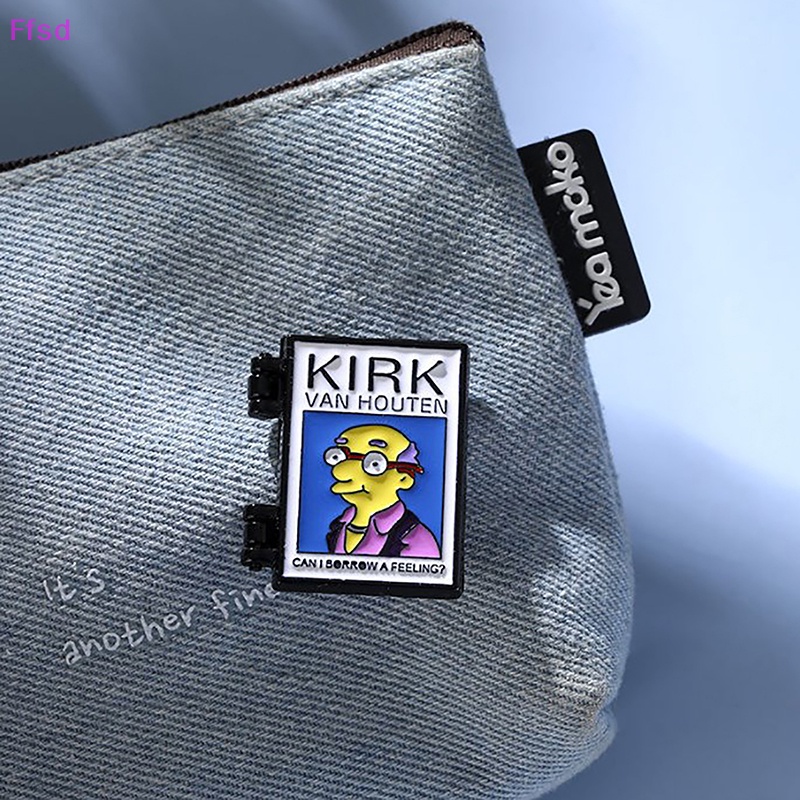 {Ffsd} Ghim Cài Áo Khoác Thẻ Danh Thiếp Đặc Biệt I Simpson Spille X-Lime FBI Fox Mulder ID Phong Cách Punk Thích Hợp Làm Quà Tặng Bán Chạy