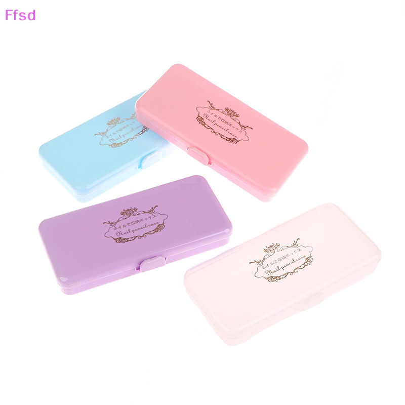 {Ffsd} Hộp Nhựa Rỗng Hình Chữ Nhật Đựng Dụng Cụ Làm Móng Nghệ Thuật * Bán Chạy