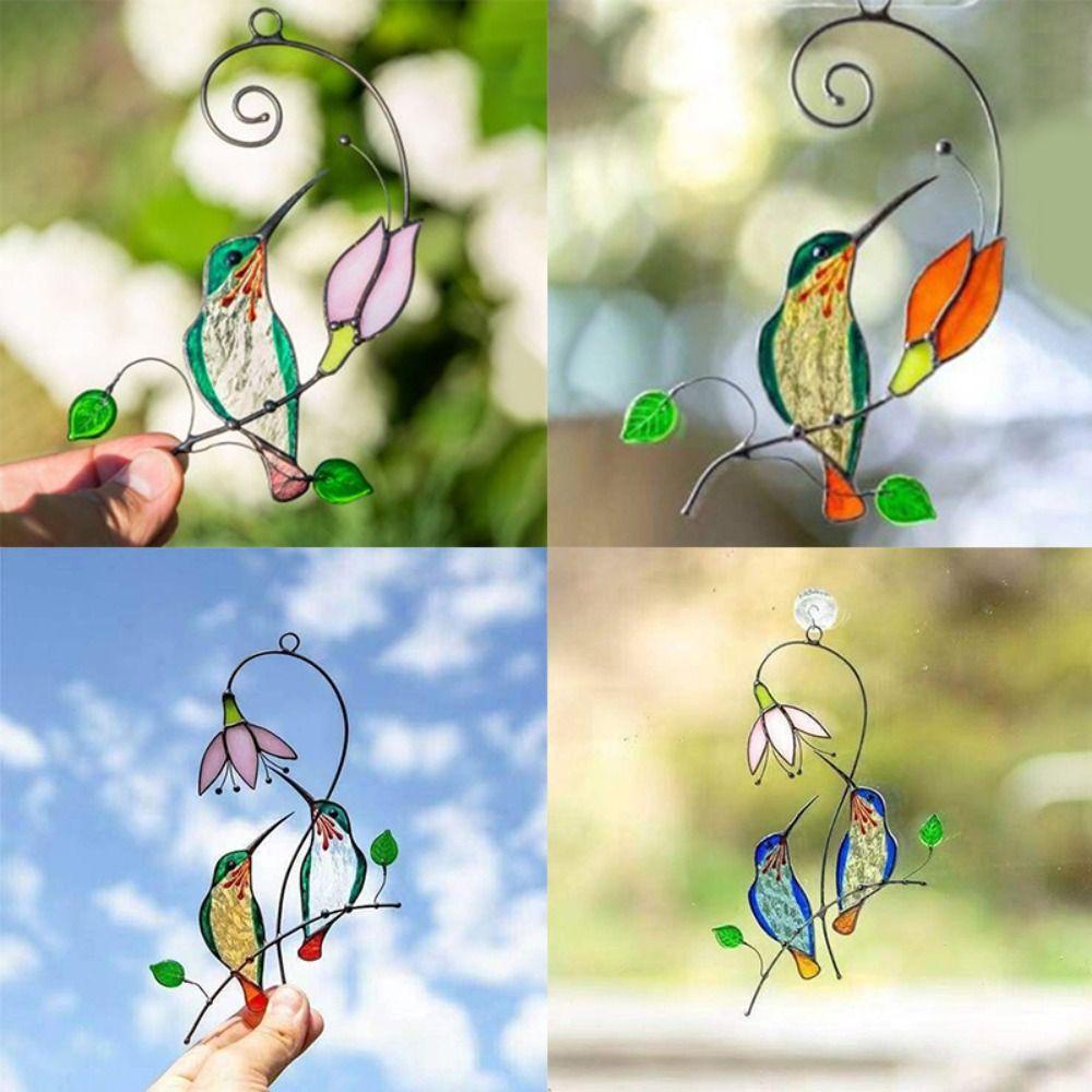 Chuông Gió Hình Chim Ruồi Bằng Hợp Kim Nhôm Chất Lượng Cao Trang Trí Nhà Cửa