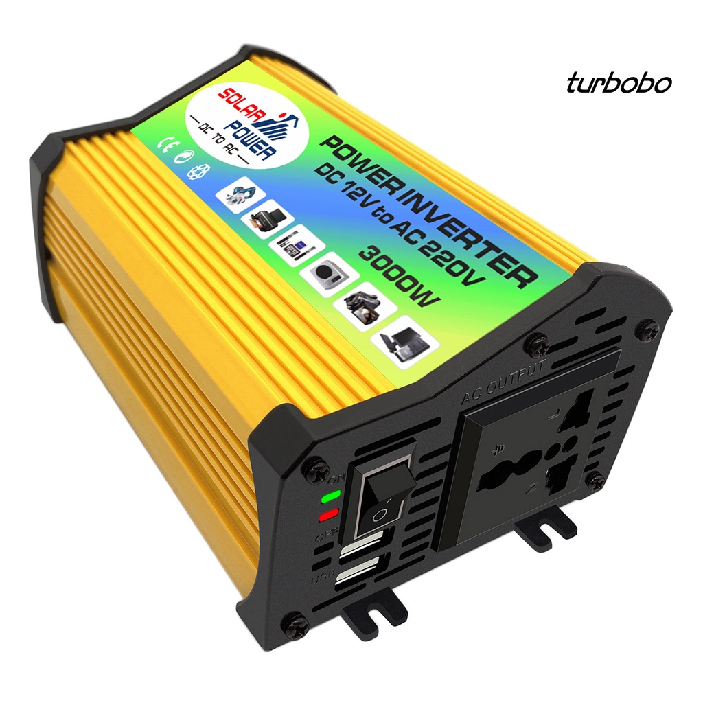 Bộ Chuyển Đổi Nguồn Điện 3000W DC 12V Sang AC 220V / 110V
