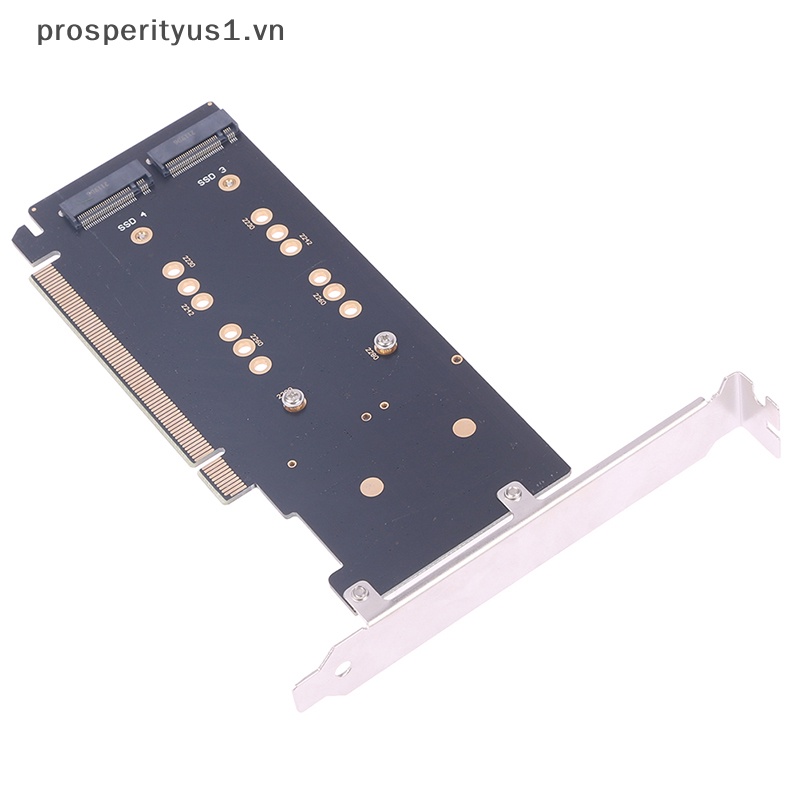 1 CARD Mở Rộng Chuyển Đổi PCI-E m.2 X16 Sang 4X NVME Pcie PCI-E3.0 GEN3 X16 Sang 4 * NVME