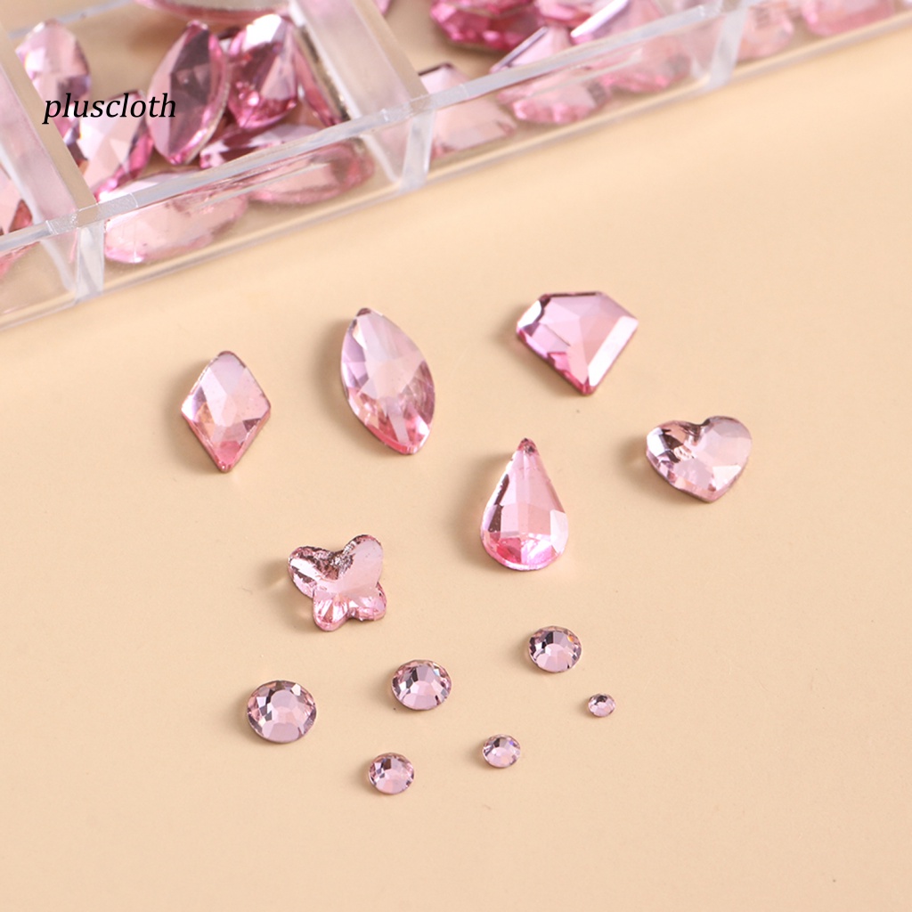 1 Hộp Hạt Nhựa 12 Ô Tạo Hiệu Ứng 3D Trang Trí Móng Tay