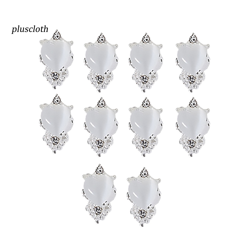 Bộ 10 Hạt Nơ Hợp Kim Lấp Lánh Trang Trí Móng Tay Nghệ Thuật