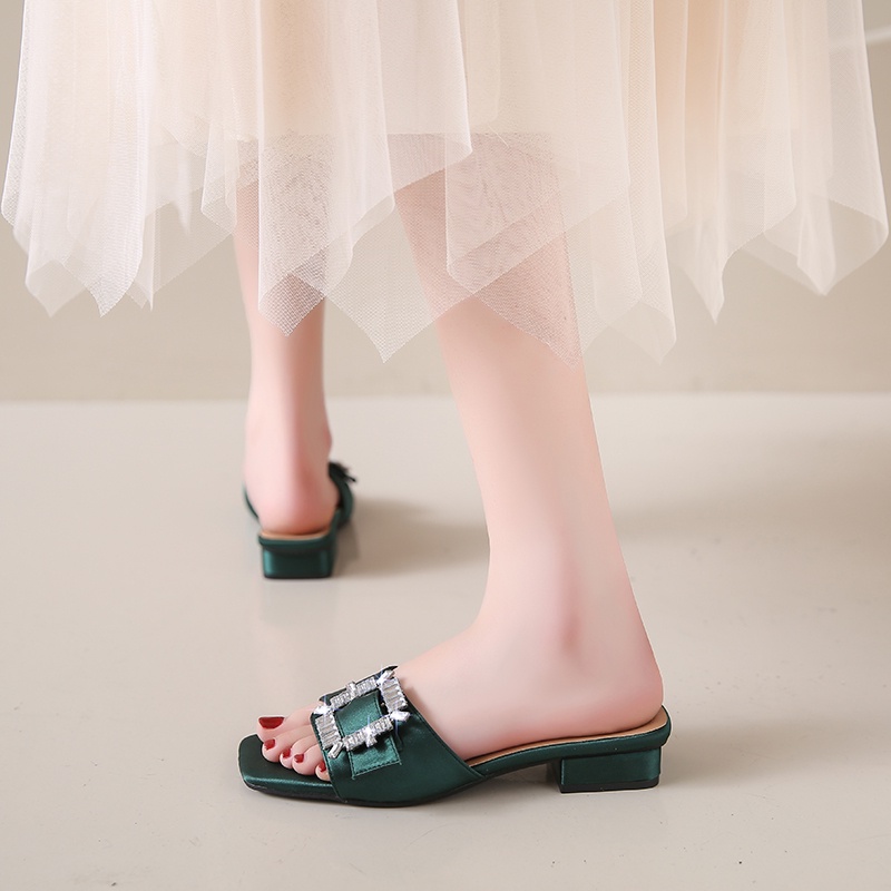 Giày Búp Bê Da Gót Thấp Mũi Vuông Thời Trang Công Sở Thanh Lịch Cho Nữ