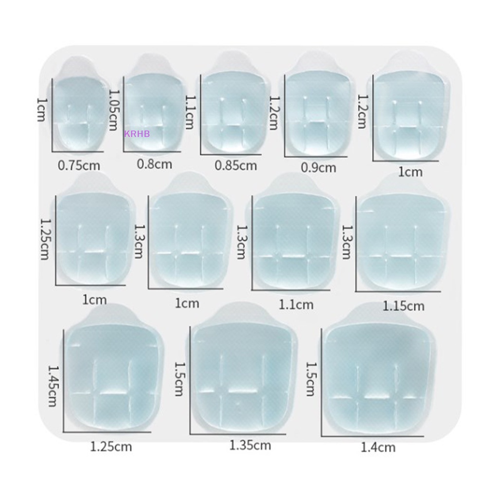 Set 12 / 24 Móng Tay Giả Trong Suốt Dạng Nhấn Tiện Dụng Mới