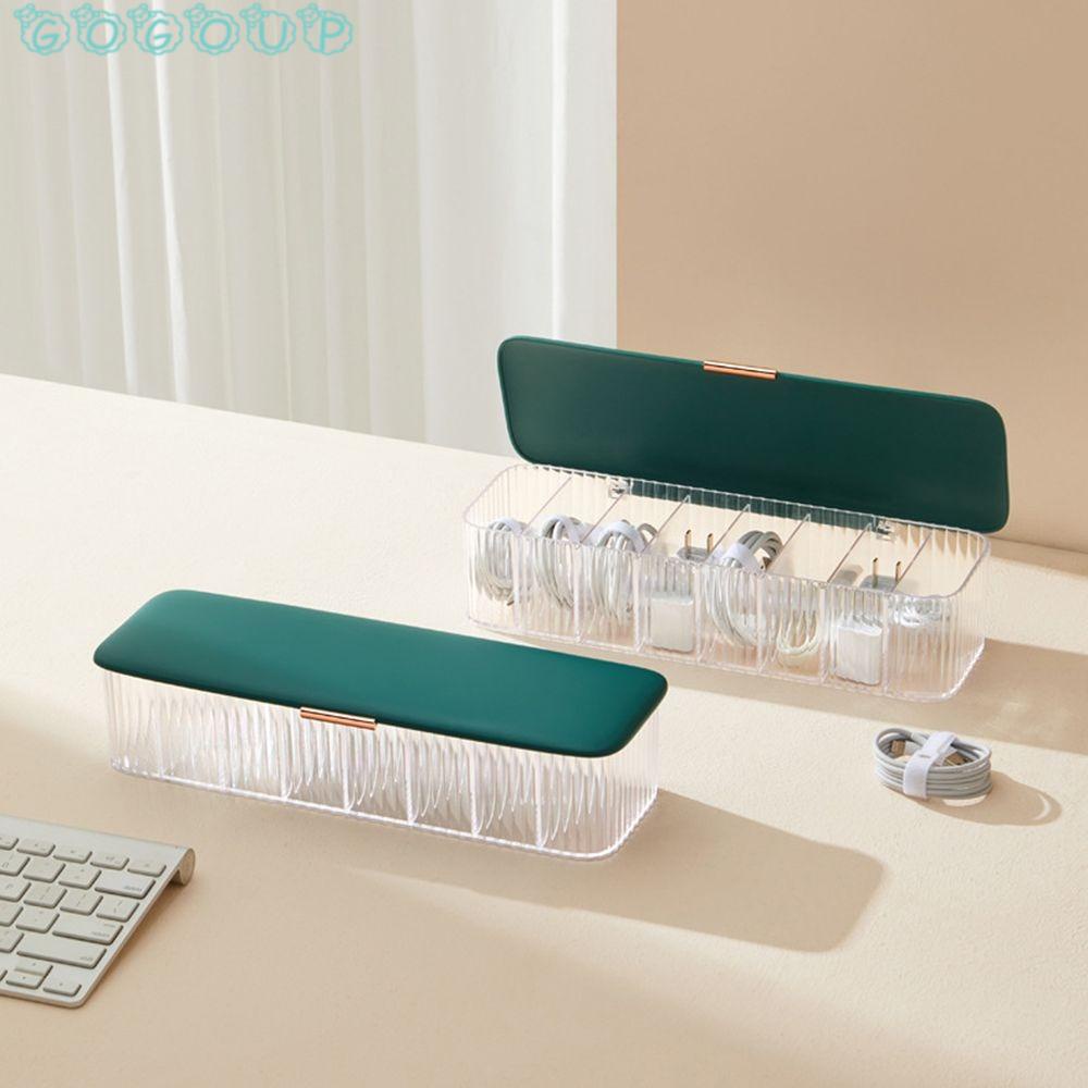 Hộp Đựng Trang Sức Để Bàn Chia 8 Ngăn Bằng Nhựa Trong Suốt Chống Bụi