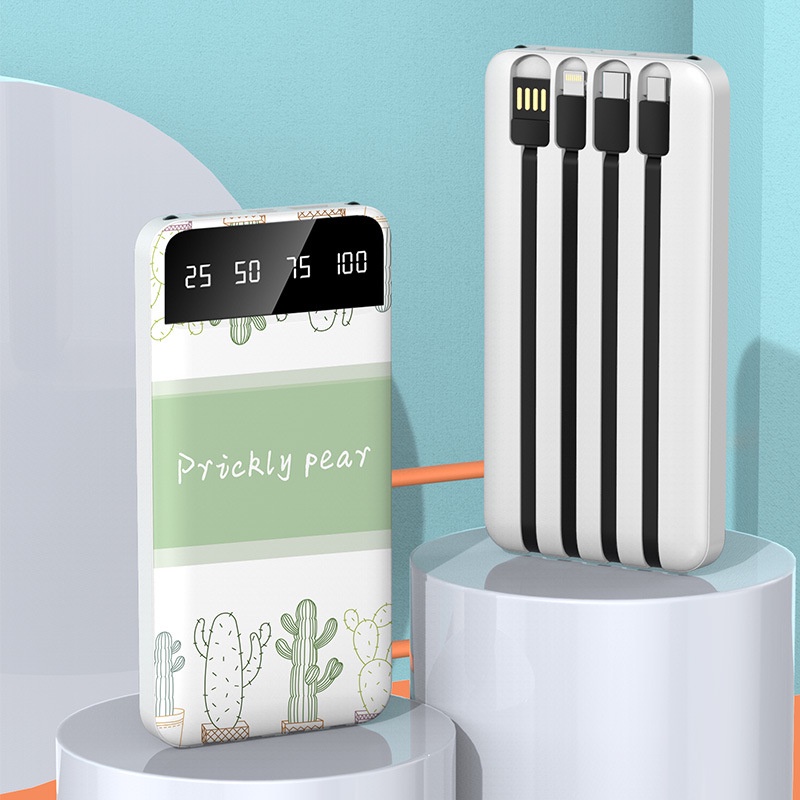 Pin Sạc Dự Phòng Mini 20000mAh Sơn Hoạt Hình Siêu Mỏng