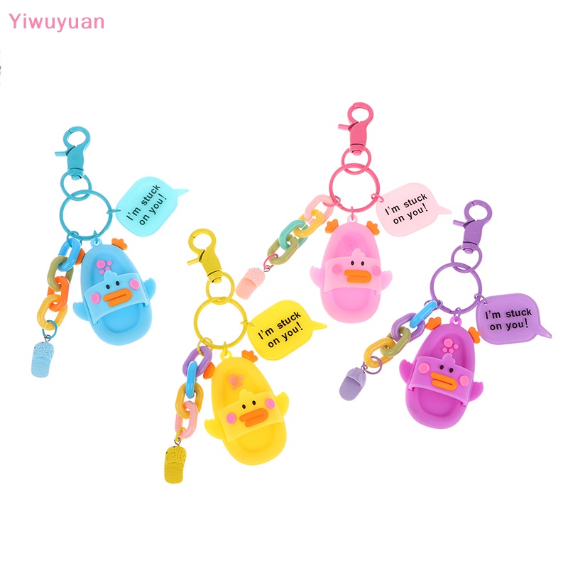 < Yiwuyuan > Móc Chìa Khóa Hình Búp Bê Hoạt Hình Dễ Thương Trang Trí Ba Lô / Ô Tô