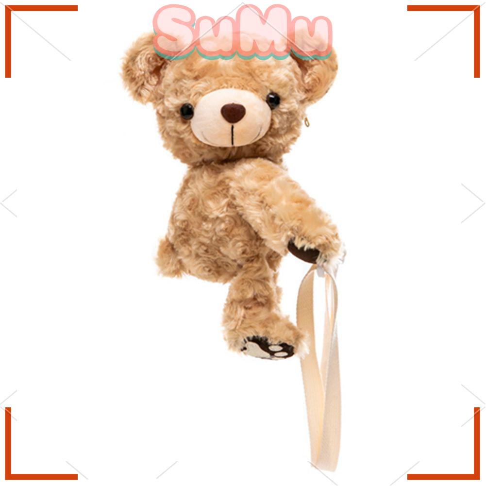 Túi Xách Đeo Vai Mini Hình Gấu Bông Mềm Mại Xinh Xắn