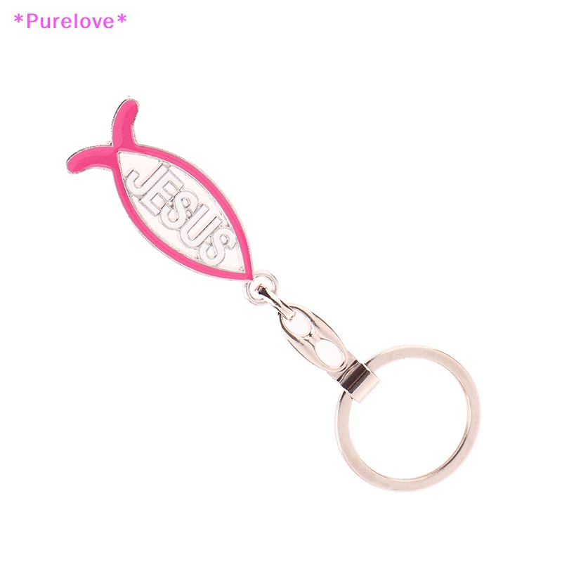 Móc Khóa Hình Chú Cá Và Chúa Jesus Trang Trí Nhà Cửa Mới