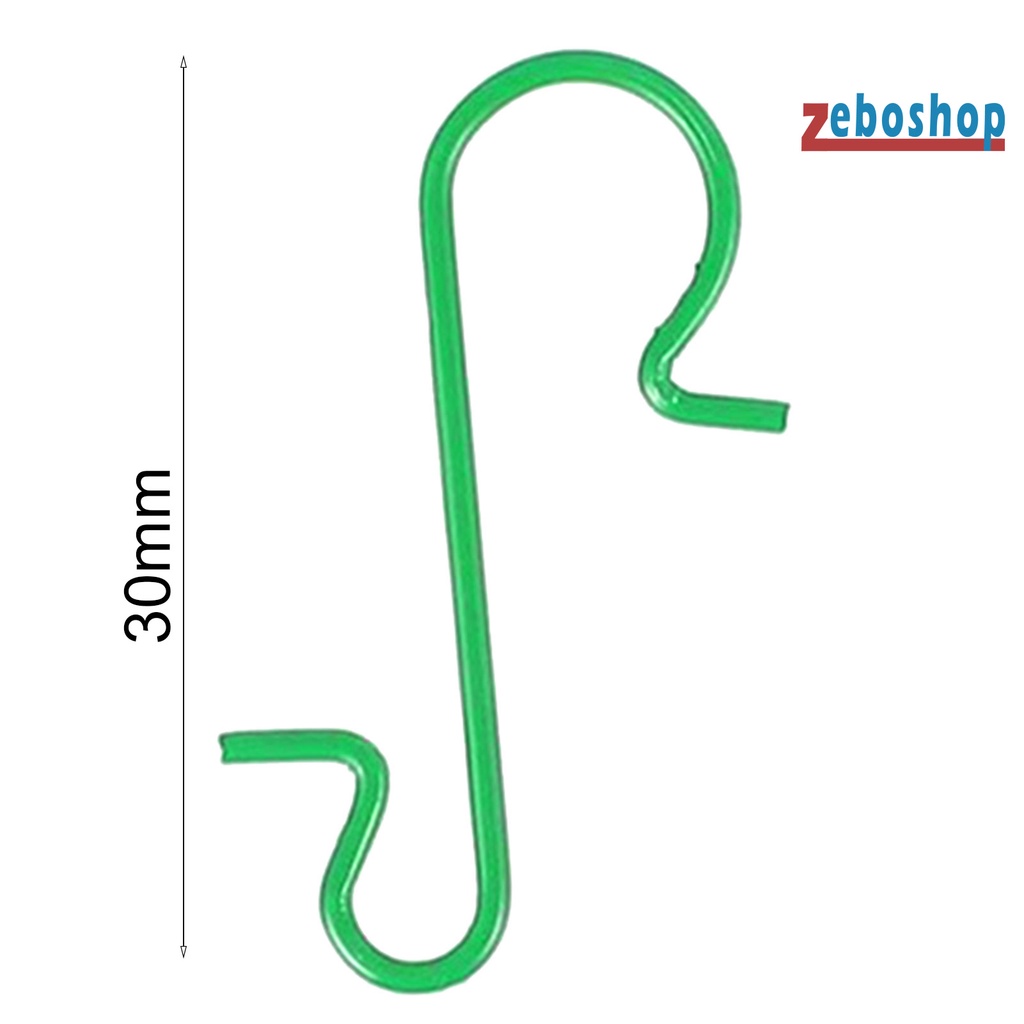 Set 100 Móc Treo Hình Chữ S Bằng Thép Không Gỉ Trang Trí Cây Thông Giáng Sinh