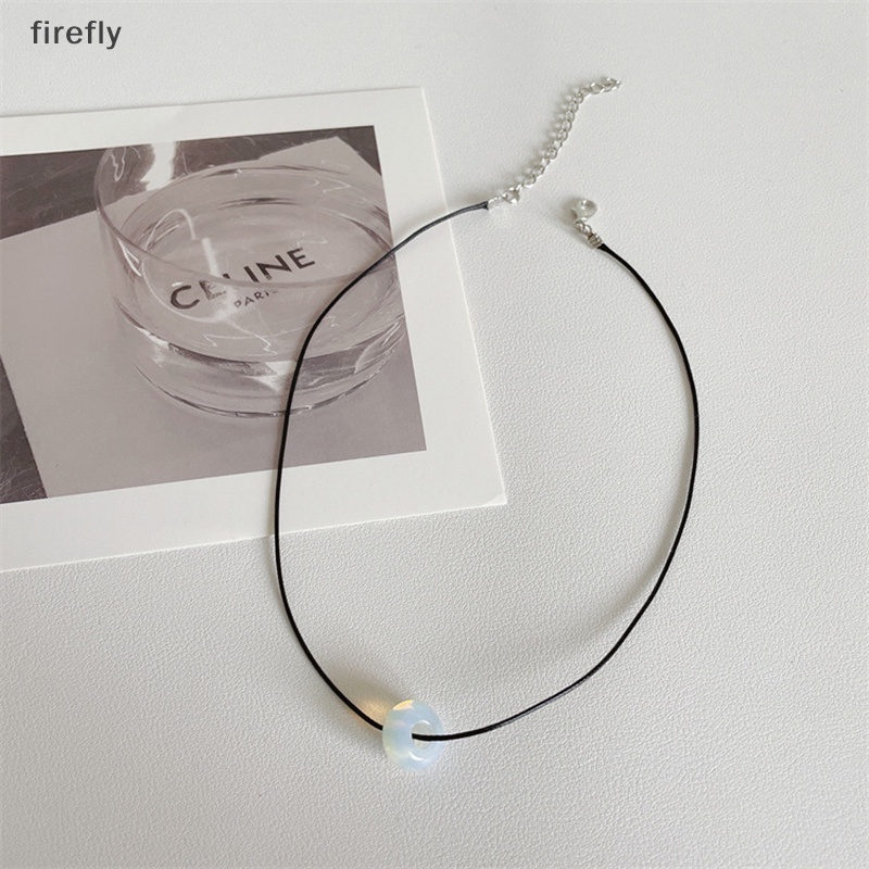 Vòng cổ Mặt Đá Vuông / Trái Tim Màu Đen Phong Cách Cổ Điển Thời Trang Cho Nam Và Nữ