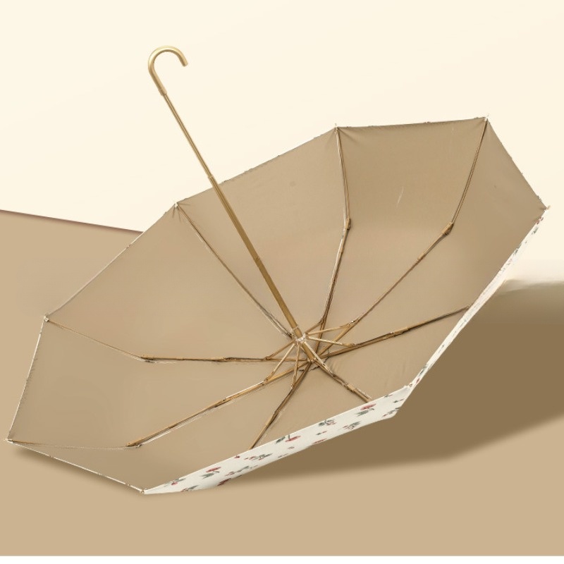 Ô dù nhẹ che mưa nắng màu retro chất lượng