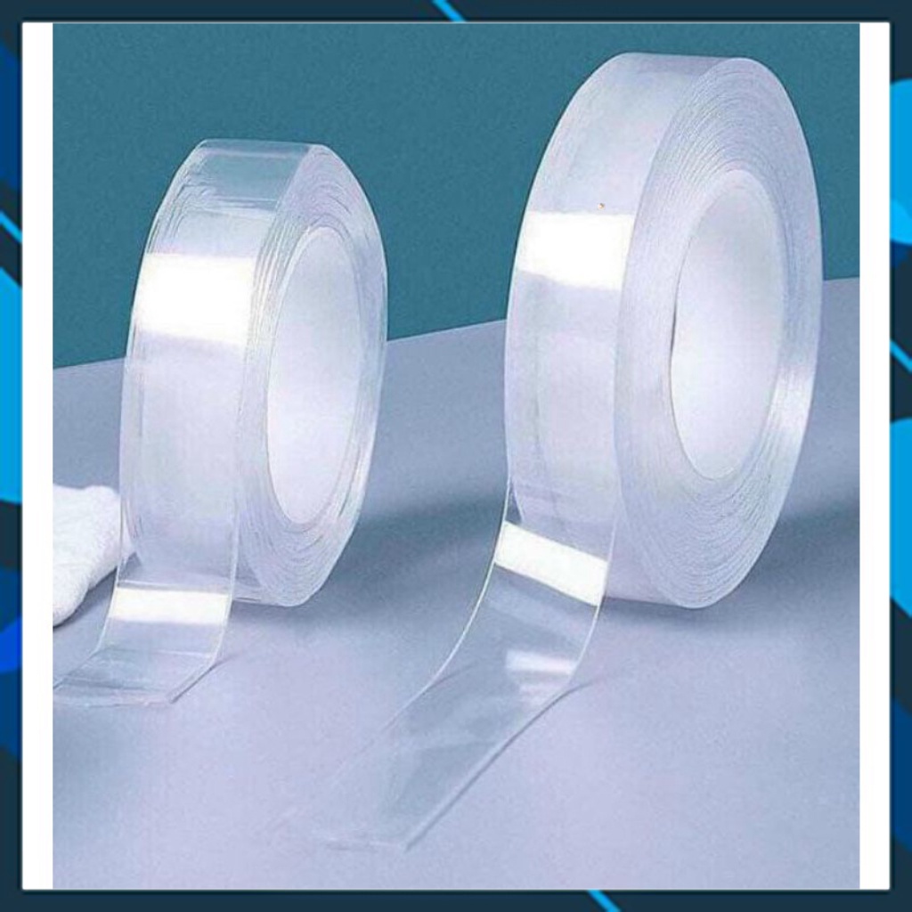BĂNG DÍNH 2 MẶT TRONG SUỐT THÔNG MINH TIỆN LỢI 5m và 3m
