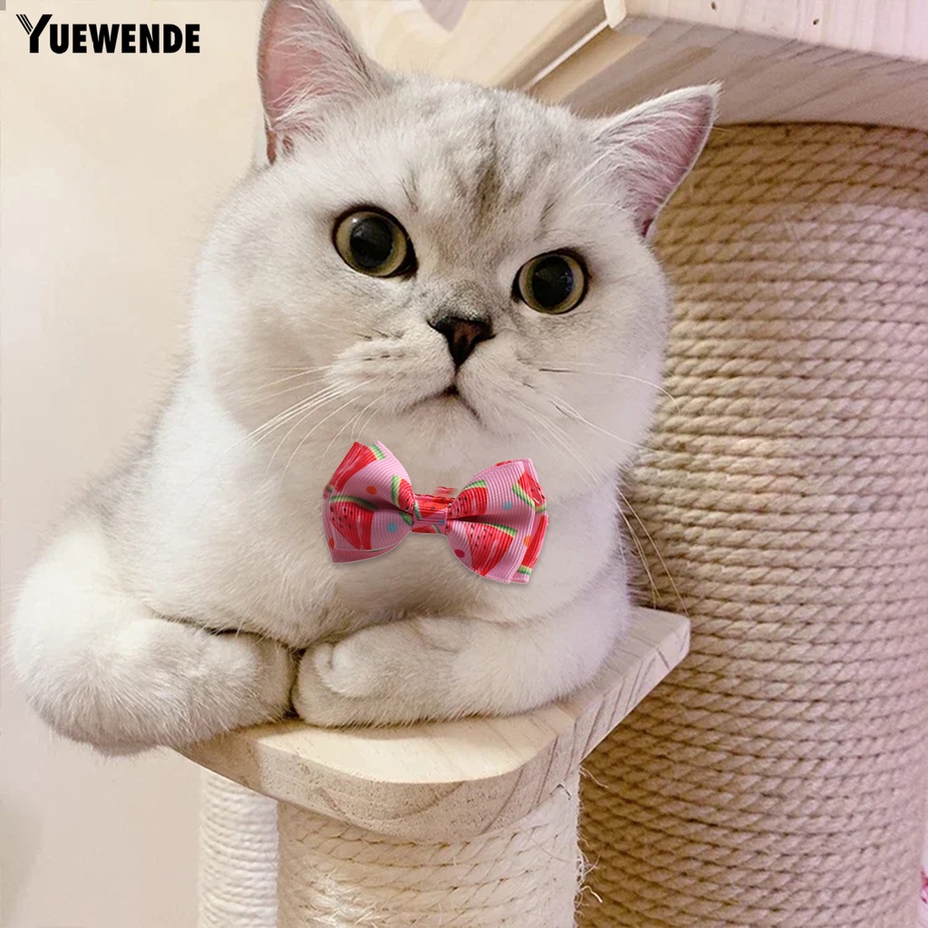 Vòng Cổ Gắn Nơ Thân Thiện Với Da Có Thể Tháo Rời Cho Thú Cưng