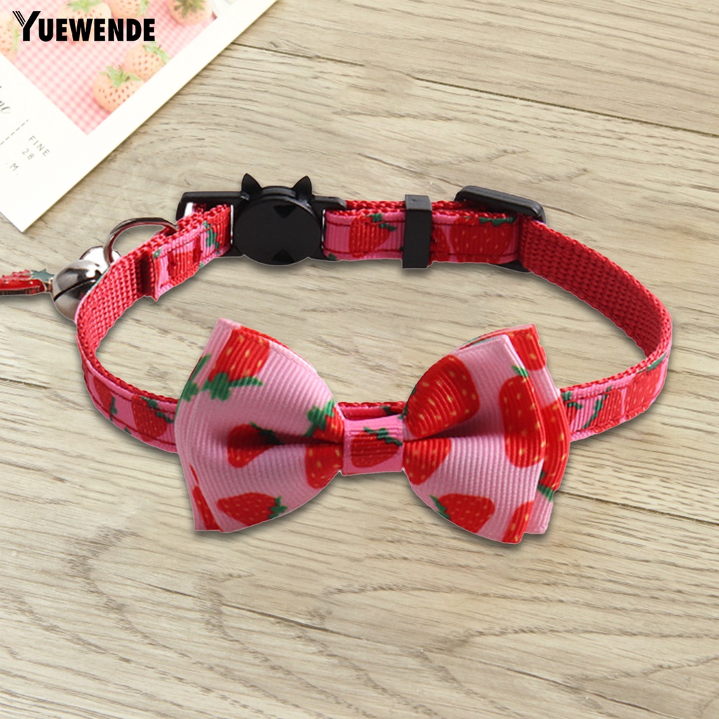 Vòng Cổ Gắn Nơ Thân Thiện Với Da Có Thể Tháo Rời Cho Thú Cưng