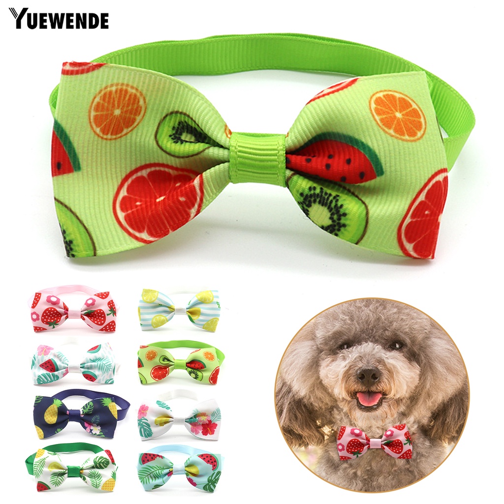 Yq.e Phụ Kiện Vòng Cổ Thắt Nơ In Họa Tiết Chấm Bi Dễ Sử Dụng Trang Trí Dành Cho Thú Cưng