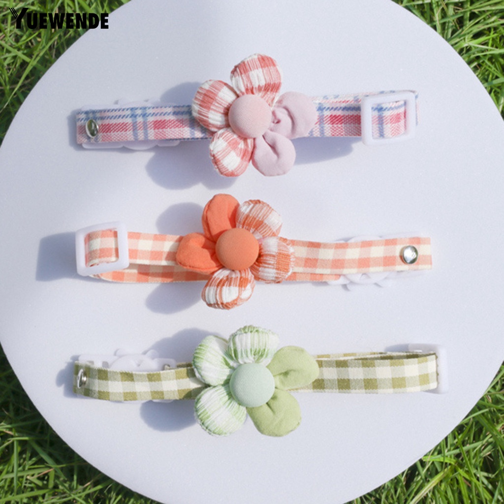 Yq.e Vòng Cổ Họa Tiết Kẻ Sọc Có Thể Điều Chỉnh Trang Trí Lễ Hội Cho Thú Cưng