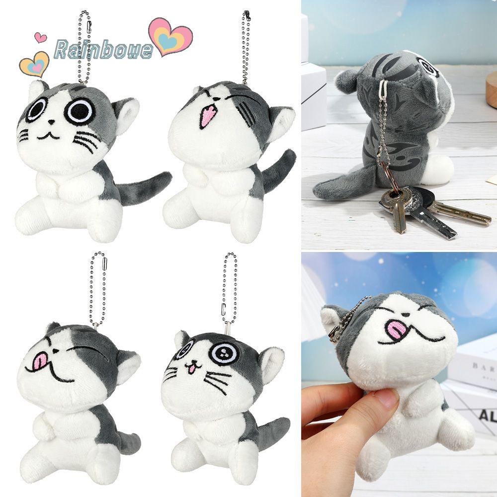 Móc Khóa Hình Mèo Cầu Vồng Dễ Thương