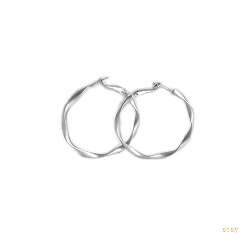 Khuyên Tai Tròn Họa Tiết Xoắn Ốc Phong Cách Phương Tây Cổ Điển Dành Cho Nữ