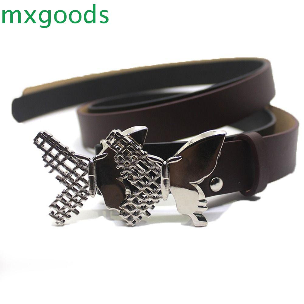 Thắt Lưng Da PU Bản Rộng Y2k Họa Tiết Bướm Rỗng Phong Cách Punk Thời Trang Cho Nam Và Nữ