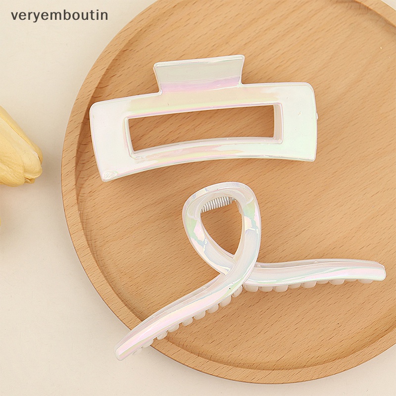 Kẹp Tóc Càng Cua Bằng Nhựa Cỡ Lớn Thời Trang Cho Nữ