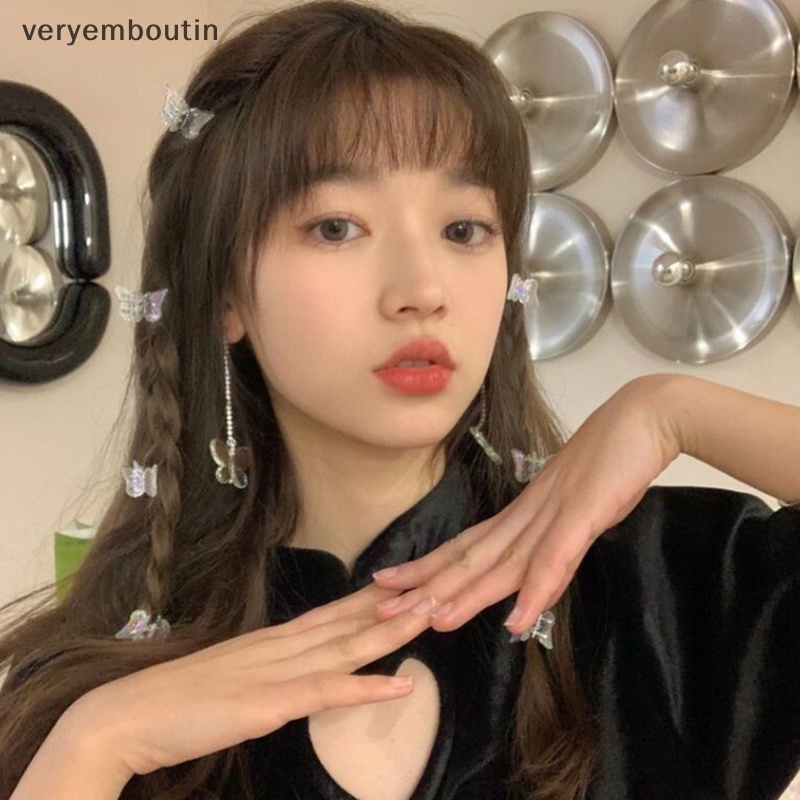 Set 10 Kẹp Tóc Càng Cua Mini Trong Suốt Ngọt Ngào Dễ Thương