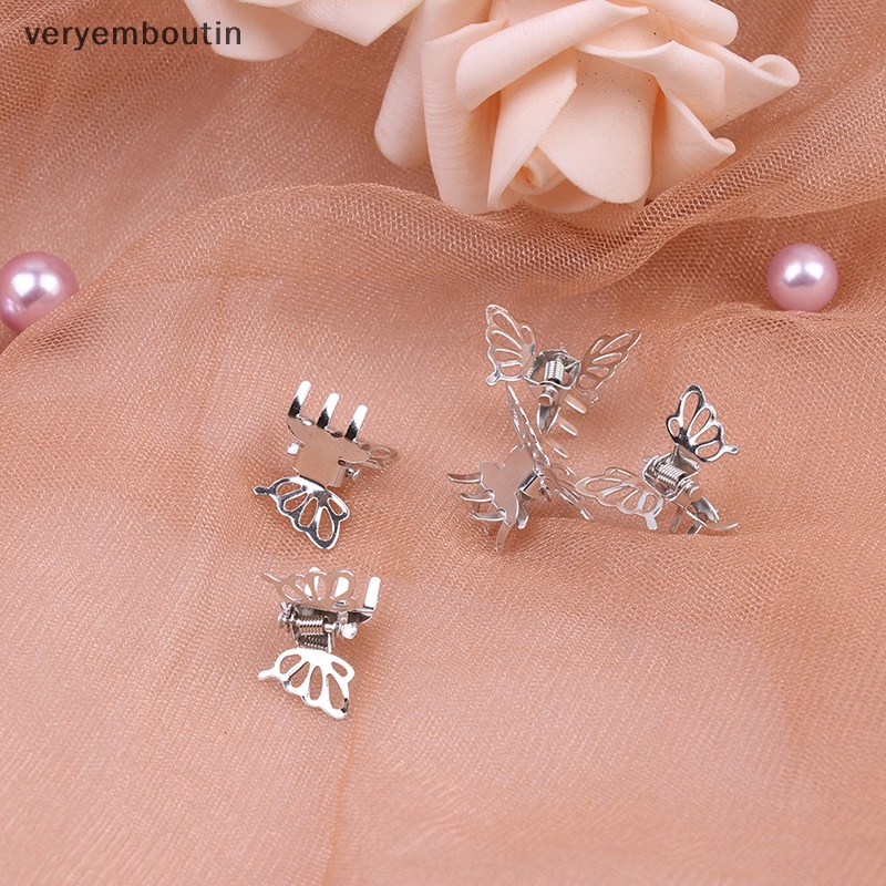 Set 5 Kẹp Bướm Mini Bằng Kim Loại Màu Sắc Thời Trang Dành Cho Nữ