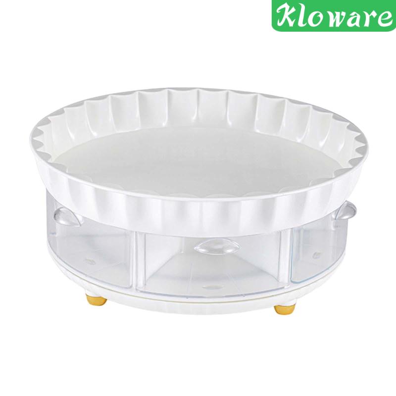 [Kloware] Khay Xoay Hai Tầng Đựng Nước Hoa Đa Năng Có Thể Xoay Sắp Xếp Gọn Gàng Cho Nhà Bếp Phòng Tắm