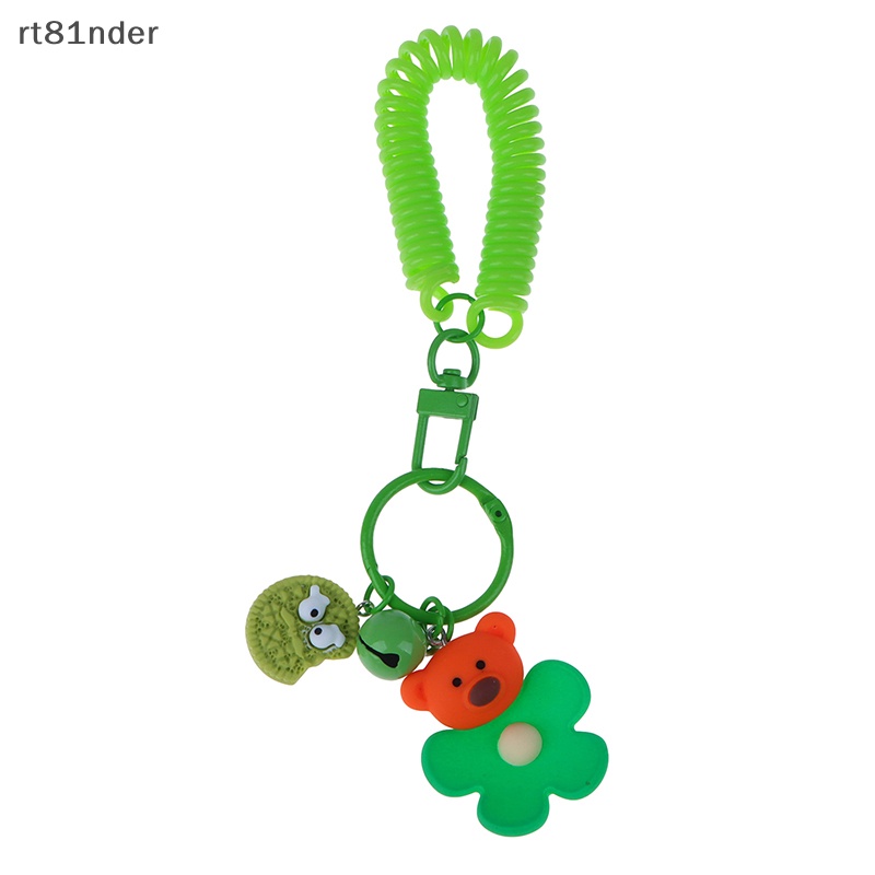 Rt Móc Chìa Khóa Hình Gấu Bông Hoạt Hình Có Chuông Và Móc Khóa Chống Thất Lạc Cho Ba Lô / Túi Xách / Xe Hơi