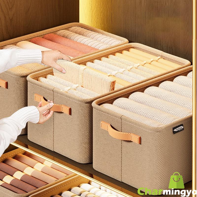 Hộp vải đựng quần áo có khung cố định thiết kế gấp gọn tiện lợi giúp tiết kiệm không gian nhà vải Cation