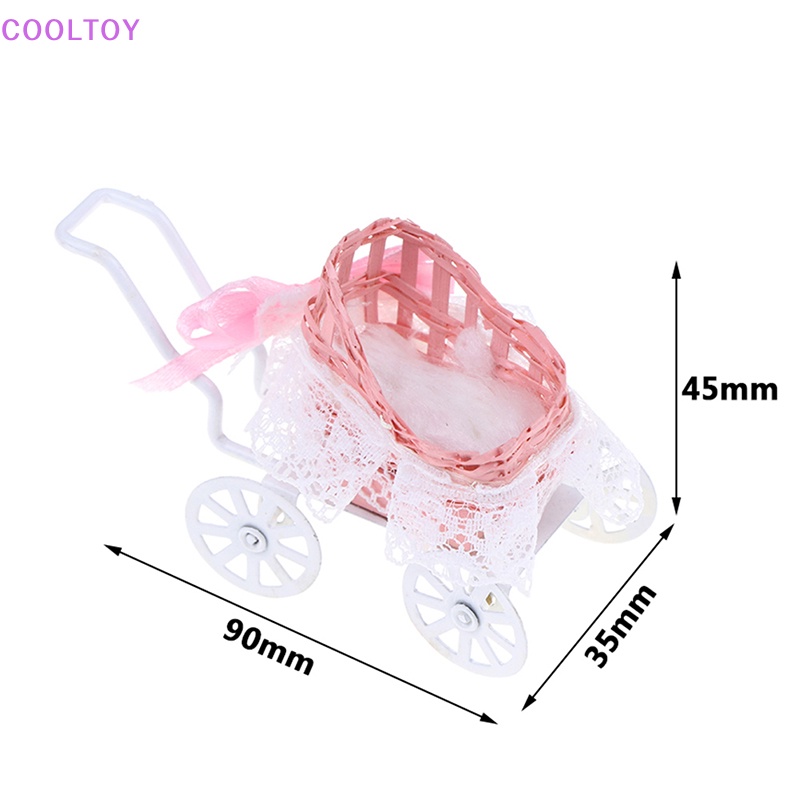 Cooltoy 1 Mô Hình Xe Đẩy Em Bé Mini Tỉ Lệ 1: 12 Trang Trí Nhà Búp Bê