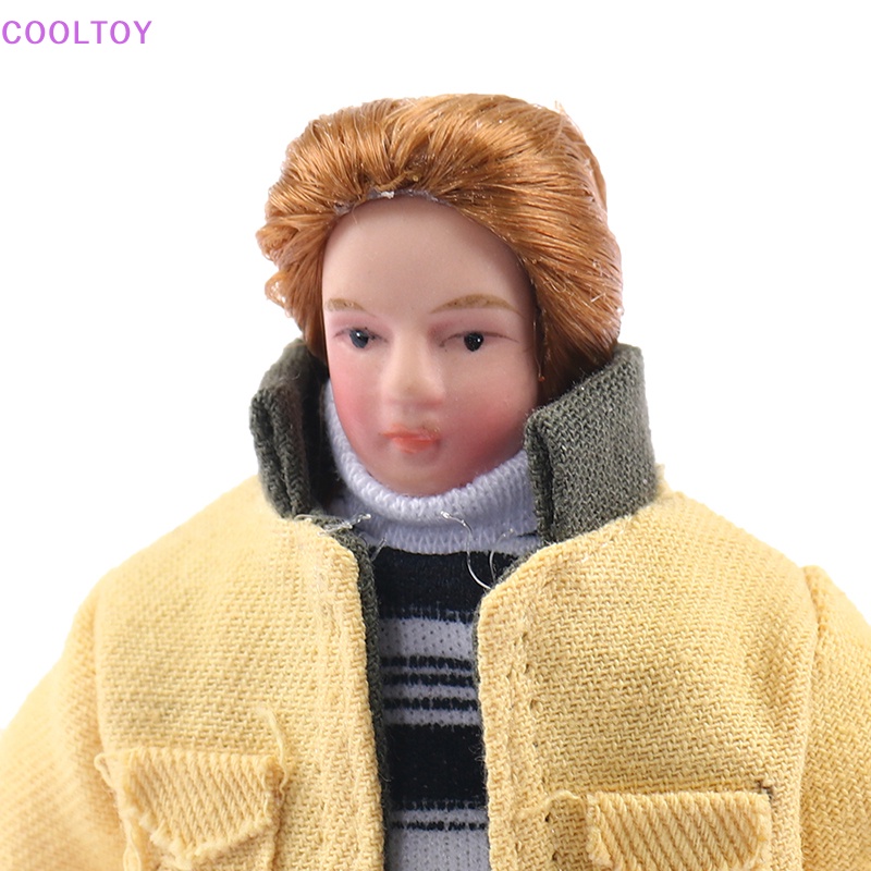 Cooltoy Áo Khoác Bằng Sứ Màu Vàng Tỷ Lệ 1: 12 Dành Cho Nhà Búp Bê