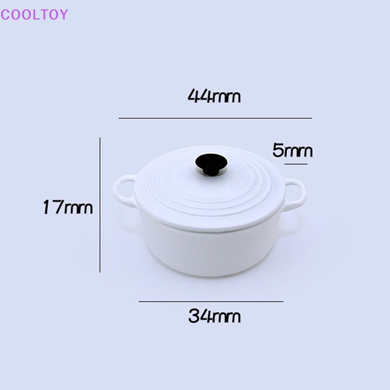 Bộ Nồi Chảo Mini 34 * 17mm Tỉ Lệ 1: 12 Cho Nhà Búp Bê