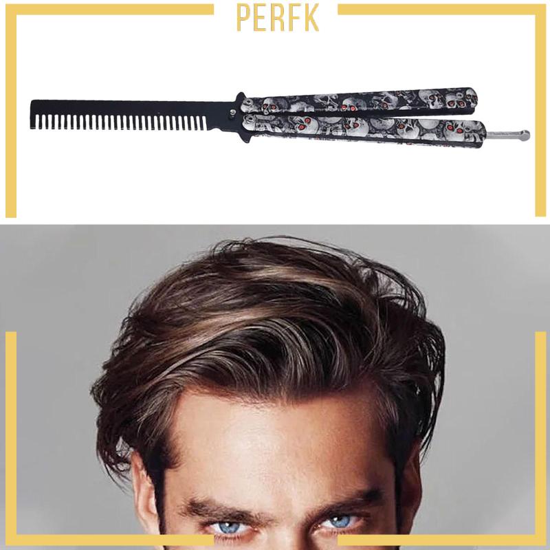 Lược Chải Đầu Bằng Thép Không Gỉ Có Thể Gấp Gọn Tiện Dụng