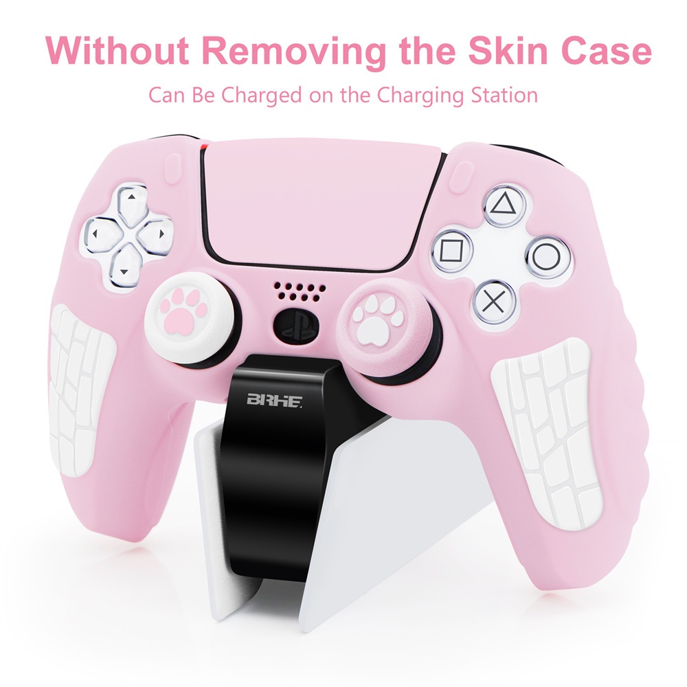 Vỏ Bọc Silicon Hình Chân Mèo Dễ Thương Cho Tay Cầm Chơi Game PS5