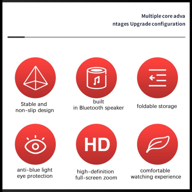 Bộ Khuếch Đại Âm Thanh Điện Thoại Zevaret F12 Hd Màn Hình Lớn 12 Inch Bluetooth 6d